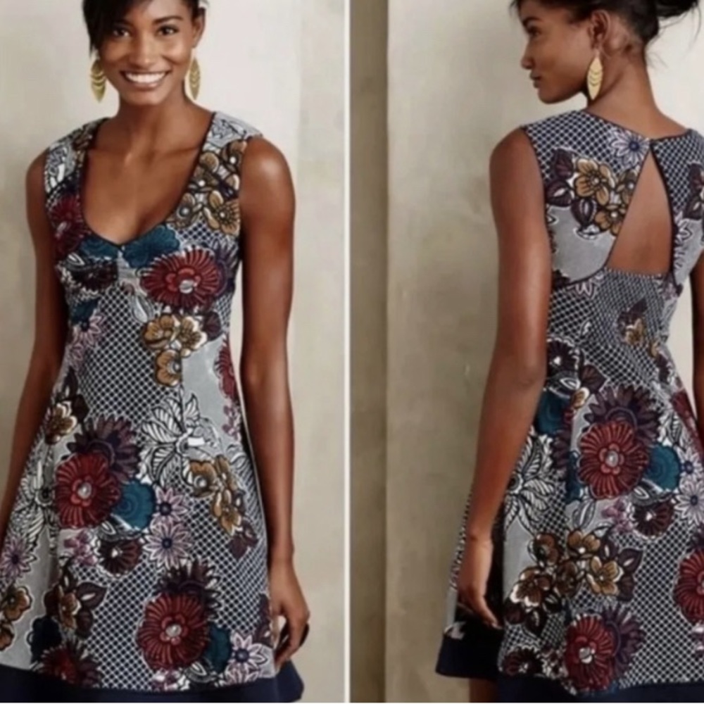 Anthropologie x Maeve, Fairchild fit and flare dress